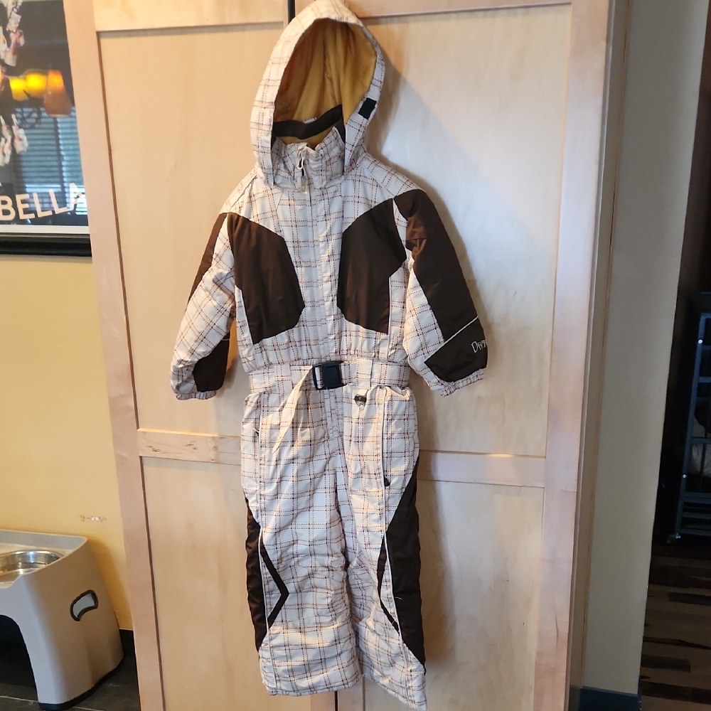 Kids Brown and Cream Snow Suit